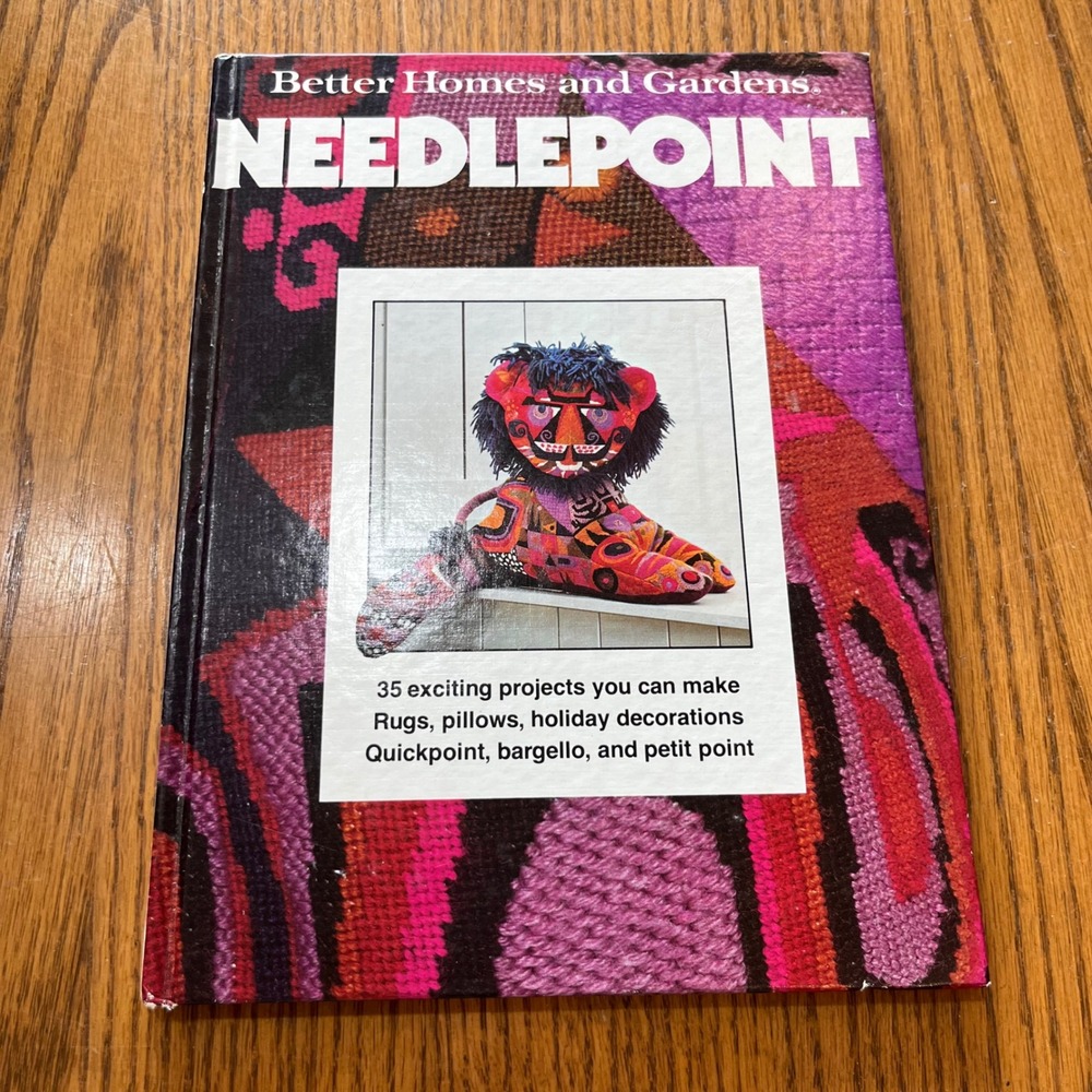 Better Homes and Gardens Needlepoint Book 35 Projects Rugs Pillows Holiday Decor